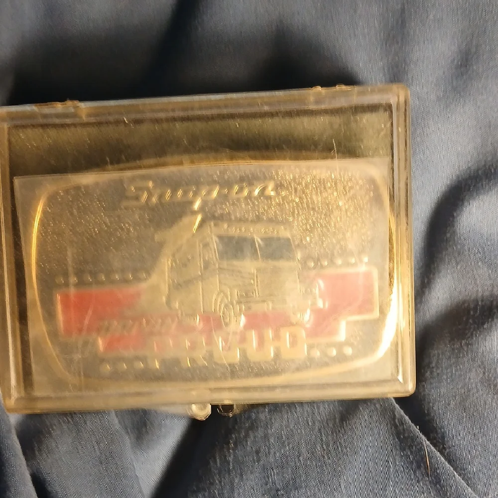 Snap-on Limited Edition 1989 Solid Brass Belt Buckle